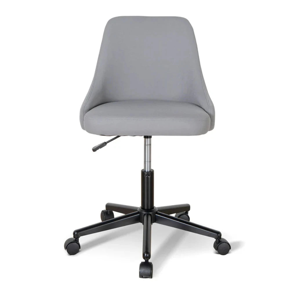 Nyral Grey Fabric Office Chair - Black Base-houseofhyne