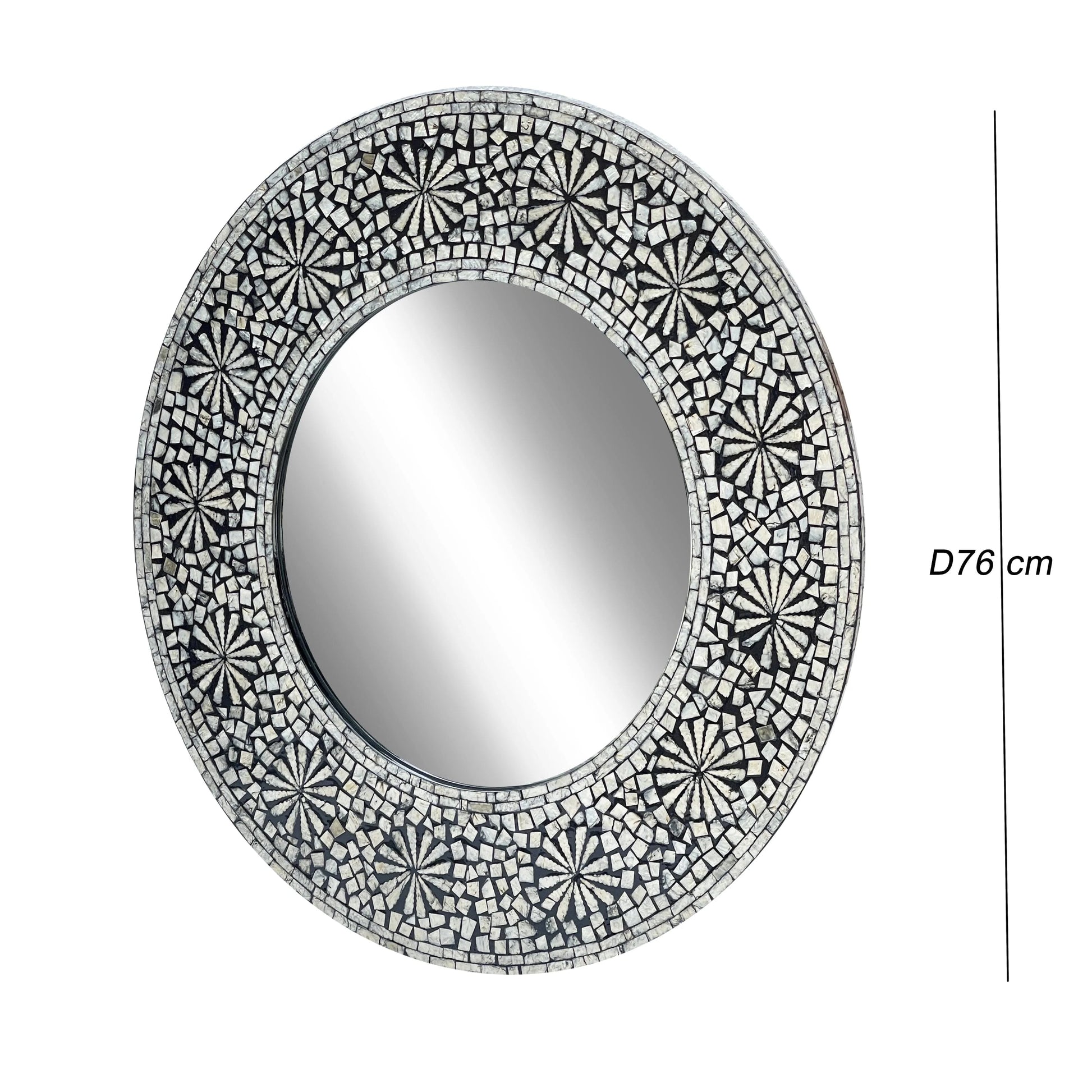 Virex Mother Of Pearl Swirl Mirror - House of Hyne