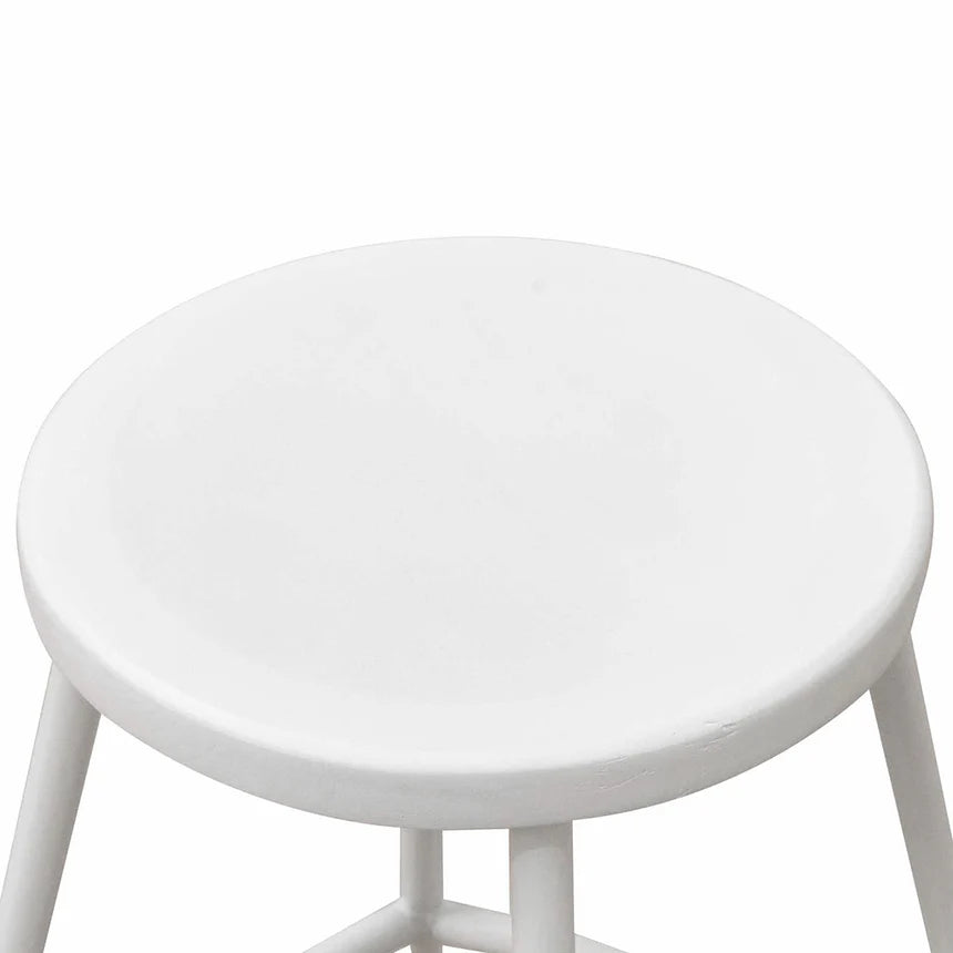 Quasarian 65cm Barstool - White - House of Hyne