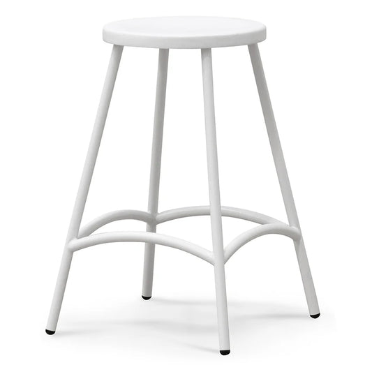 Quasarian 65cm Barstool - White - House of Hyne