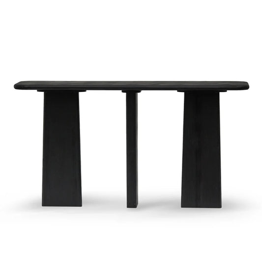 Realm 1.6m Console Table - Full Black - House of Hyne