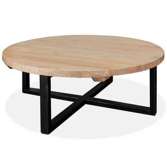 Xylara Reclaimed 100cm Round Coffee Table - House of Hyne