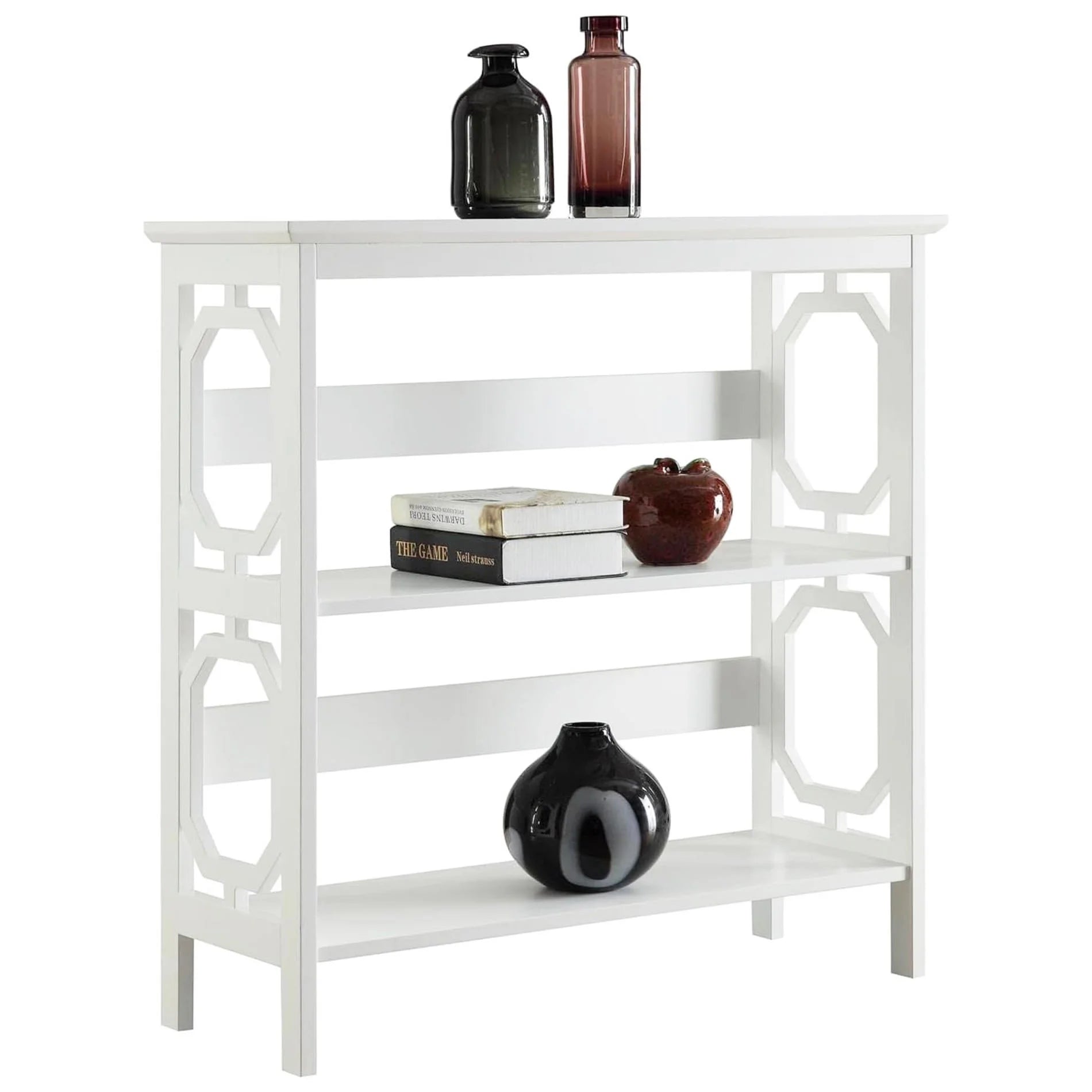 Vorvax Omega 3 Tier Bookcase in White-houseofhyne