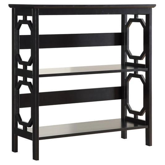 Xytron Omega 3 Tier Bookcase in Black-houseofhyne