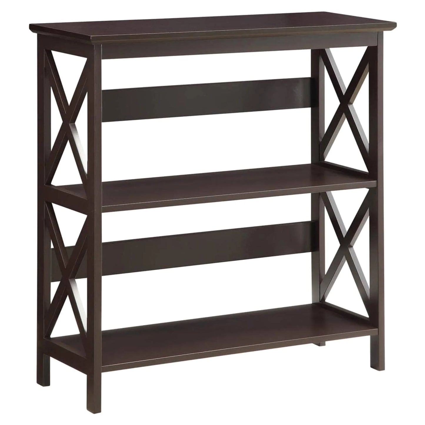 Veltrix Bella 3 Tier Bookcase in Espresso-houseofhyne