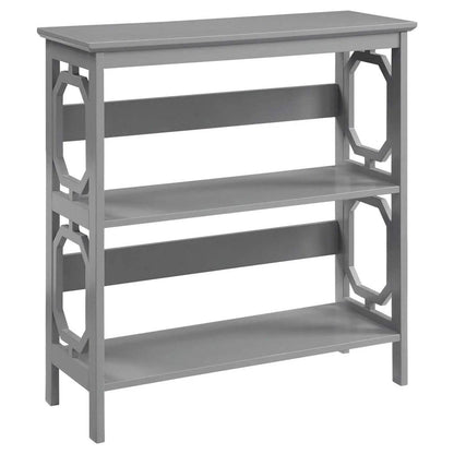 Xylar Omega 3 Tier Bookcase in Grey-houseofhyne