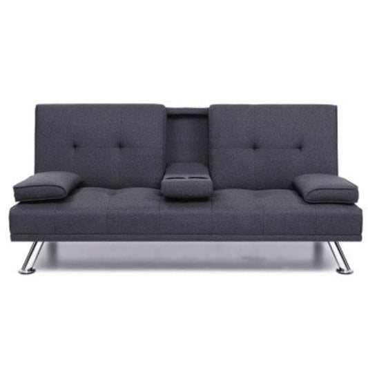Artiss Sofa Bed 175CM Dark Grey Fabric 1
