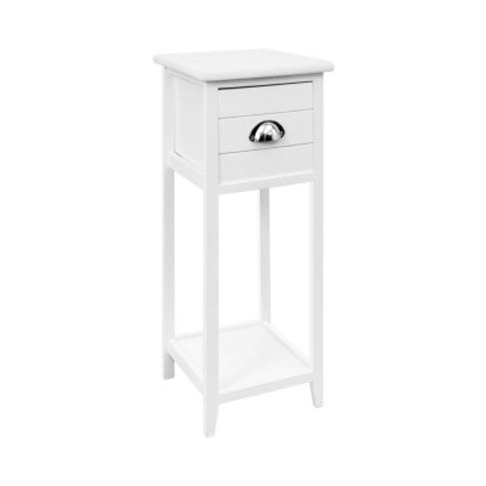 Artiss Bedside Table Vintage - THYME White 1