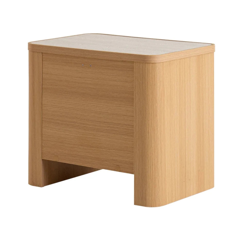 Zarnox Bedside Table - Natural-houseofhyne