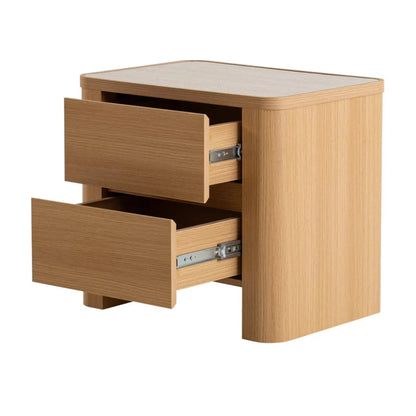 Zarnox Bedside Table - Natural-houseofhyne