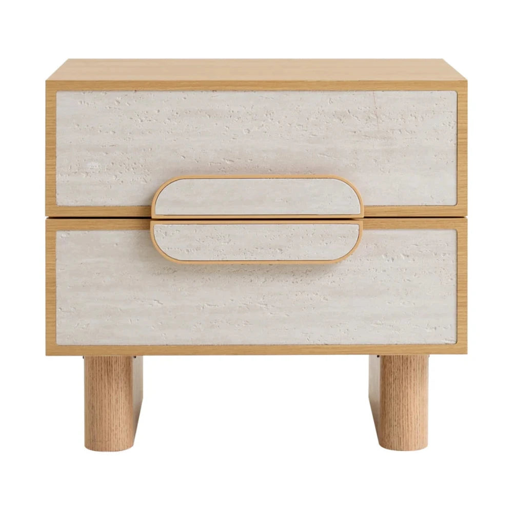 Galvon Bedside Table - Natural-houseofhyne