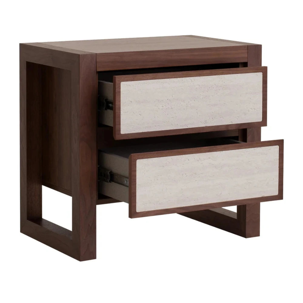 Felron Bedside Table - Walnut-houseofhyne