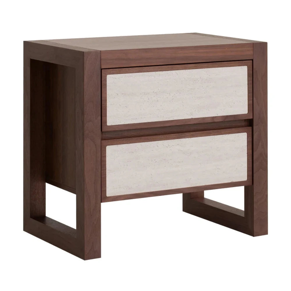 Felron Bedside Table - Walnut-houseofhyne