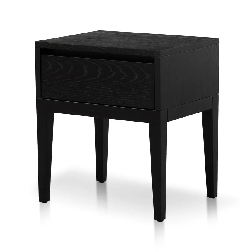 Quarvix Bedside Table - Black Oak