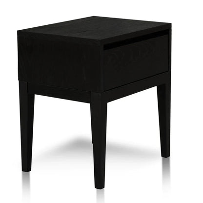 Quarvix Bedside Table - Black Oak-houseofhyne