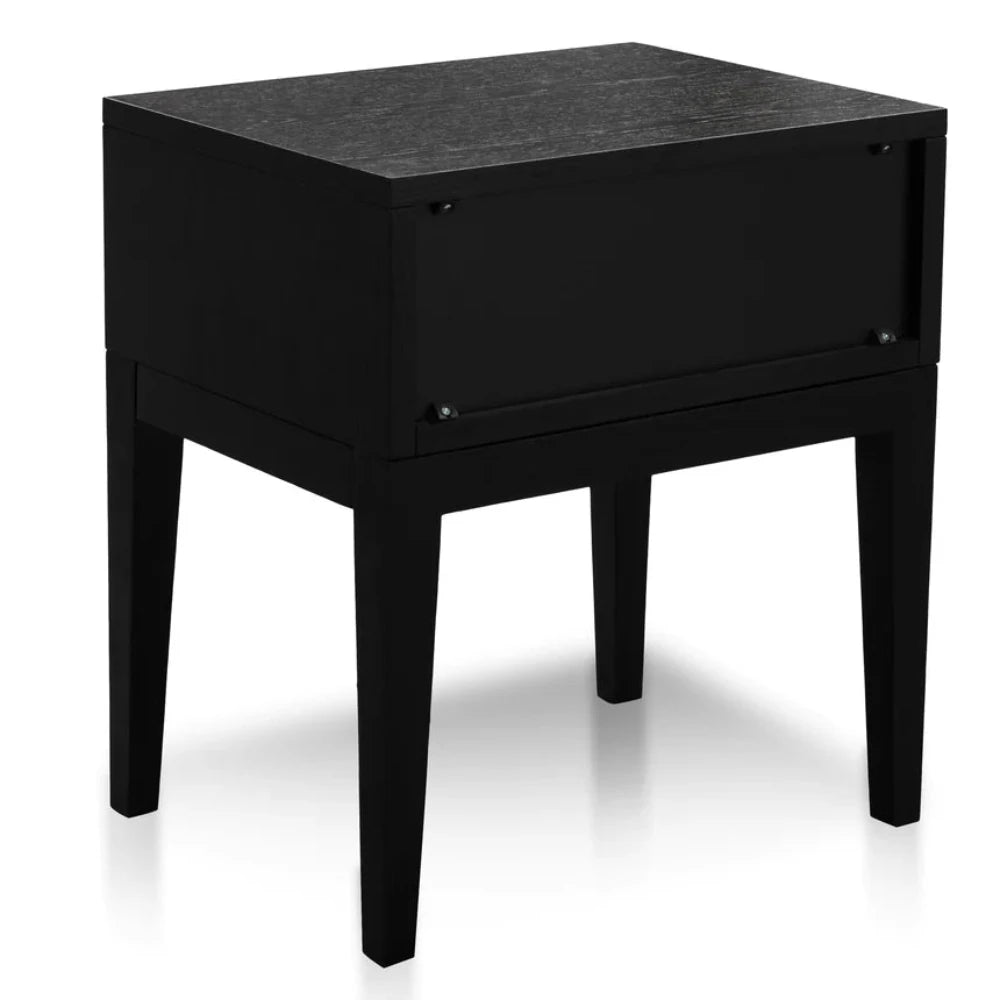 Quarvix Bedside Table - Black Oak-houseofhyne