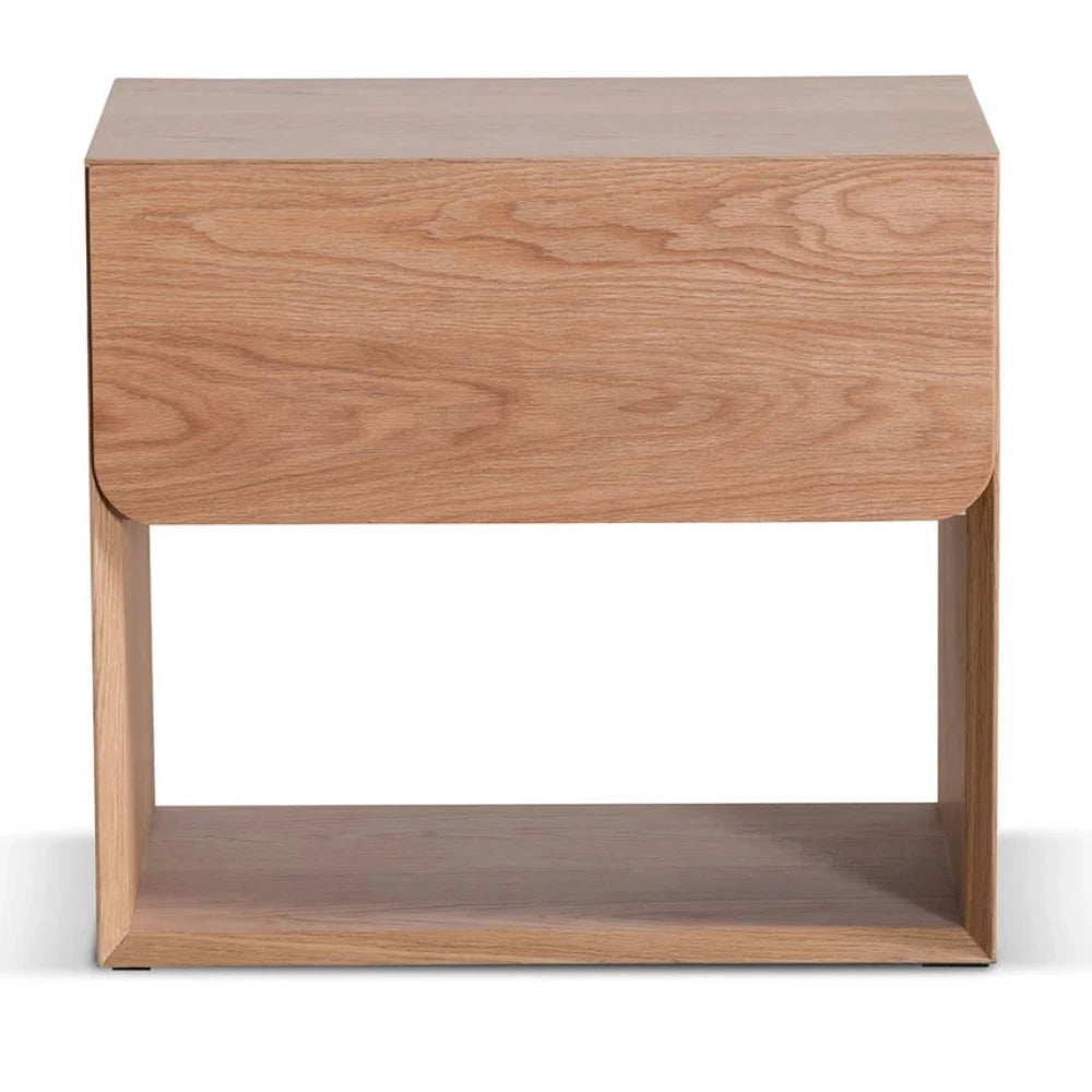 Qenlak Oak Bedside Table - Natural-houseofhyne