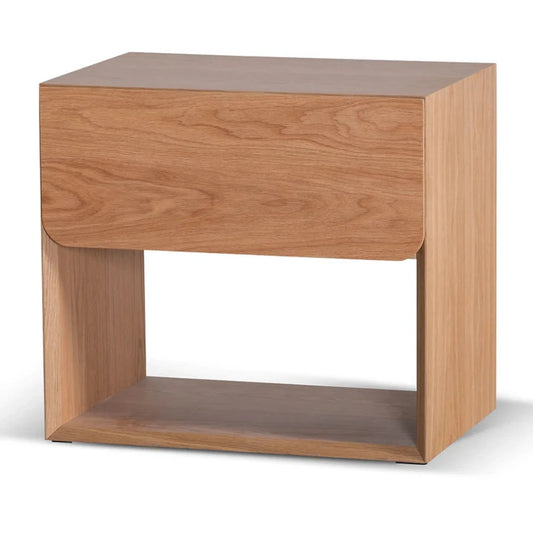 Qenlak Oak Bedside Table - Natural-houseofhyne