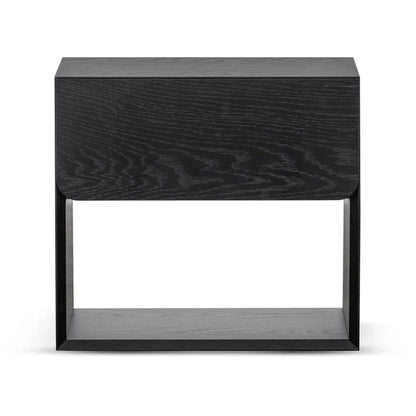 Yornex Oak Bedside Table - Black-houseofhyne