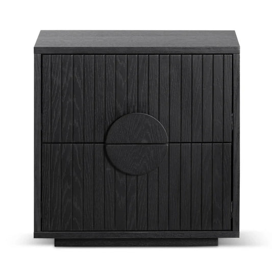 Xeltrik Bedside Table - Black Oak-houseofhyne