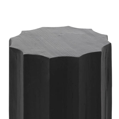 Gralnor 40cm (D) Recycled Side Table - Full Black-houseofhyne