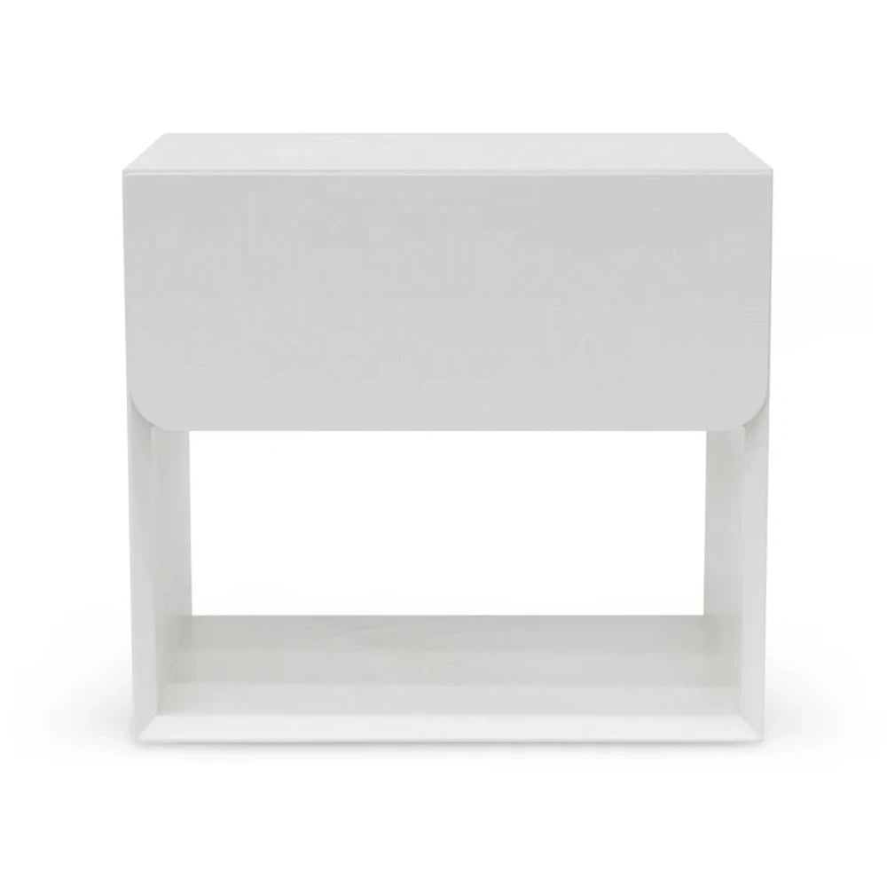 Orvox Oak Bedside Table - White-houseofhyne