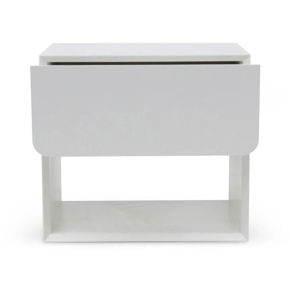 Orvox Oak Bedside Table - White-houseofhyne