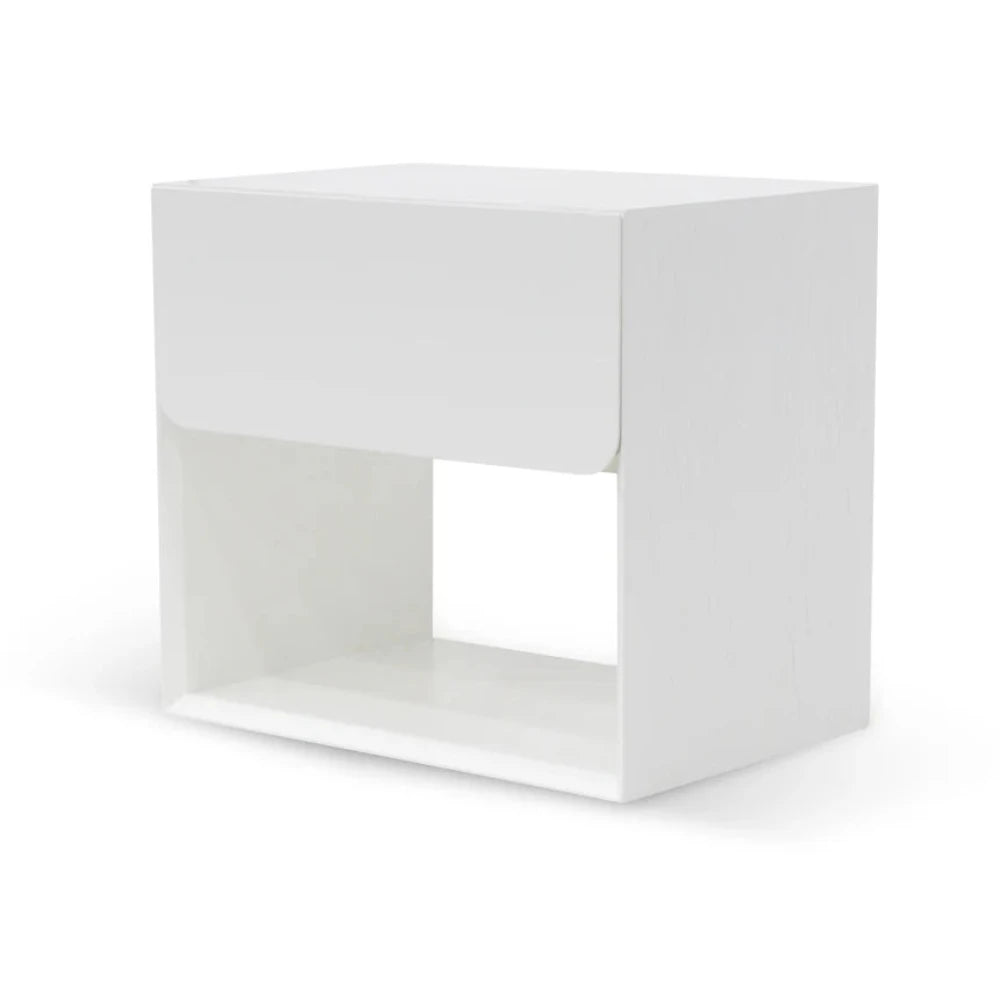 Orvox Oak Bedside Table - White-houseofhyne