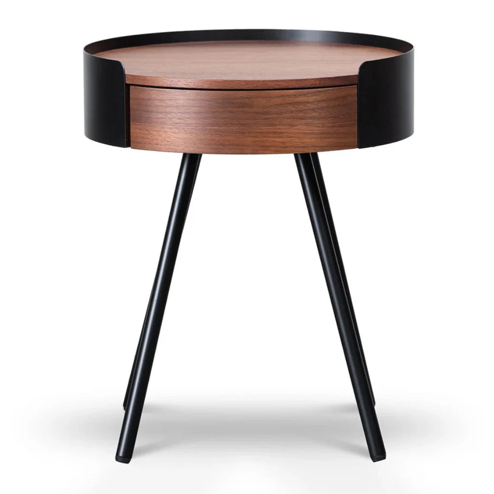 Klixor Side Table - Walnut-houseofhyne