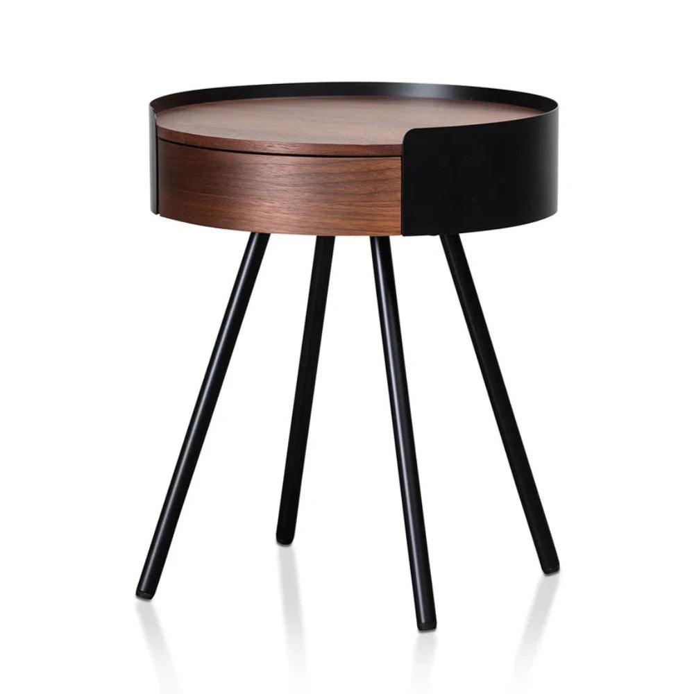 Klixor Side Table - Walnut-houseofhyne