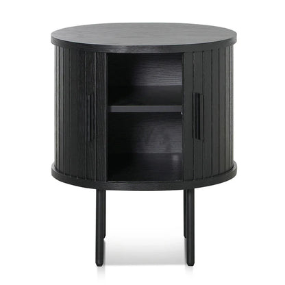 Valtor Side Table - Full Black-houseofhyne