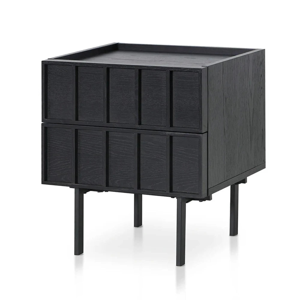 Xylox Bedside Table - Full Black-houseofhyne