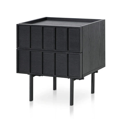 Xylox Bedside Table - Full Black-houseofhyne