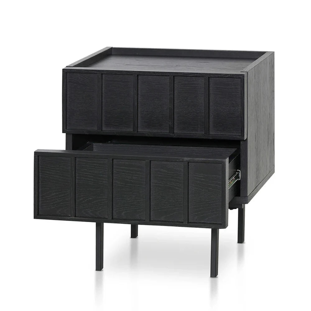 Xylox Bedside Table - Full Black-houseofhyne