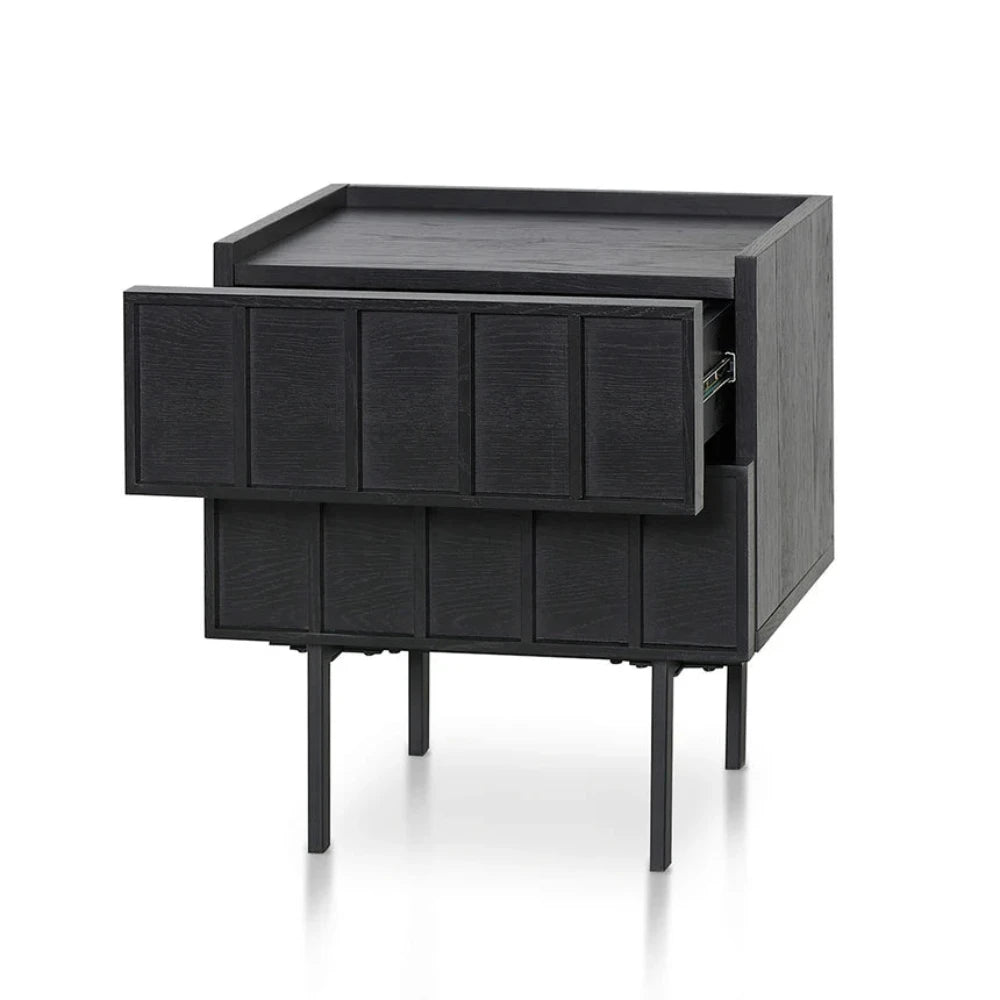 Xylox Bedside Table - Full Black-houseofhyne