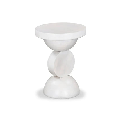 Xyrnex 38cm Round Side Table - Cafe White-houseofhyne