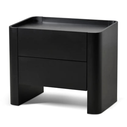 Varnon Bedside Table - Matte Black-houseofhyne