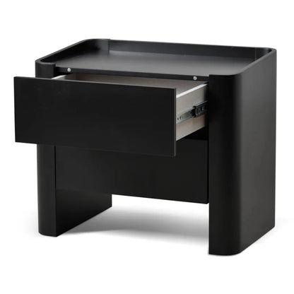 Varnon Bedside Table - Matte Black-houseofhyne