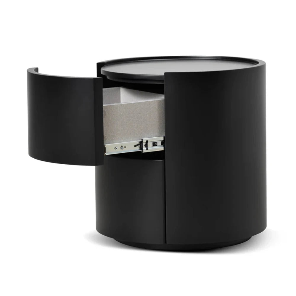 Rylox Bedside Table - Full Matte Black-houseofhyne