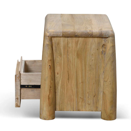 Zarnix 55cm Bedside Table - Natural