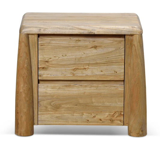 Zarnix 55cm Bedside Table - Natural