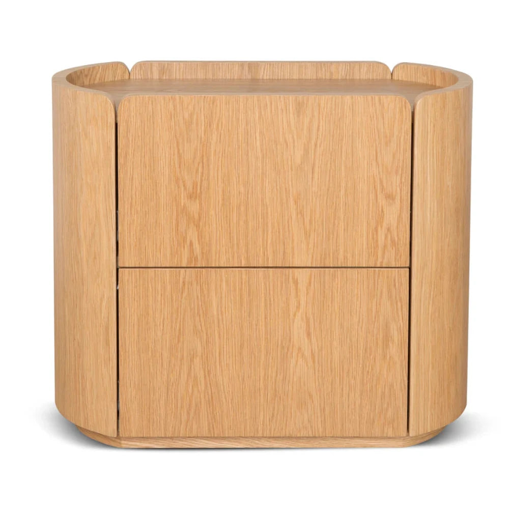 Nexor 60cm Bedside Table - Natural Oak-houseofhyne