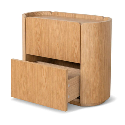 Nexor 60cm Bedside Table - Natural Oak-houseofhyne