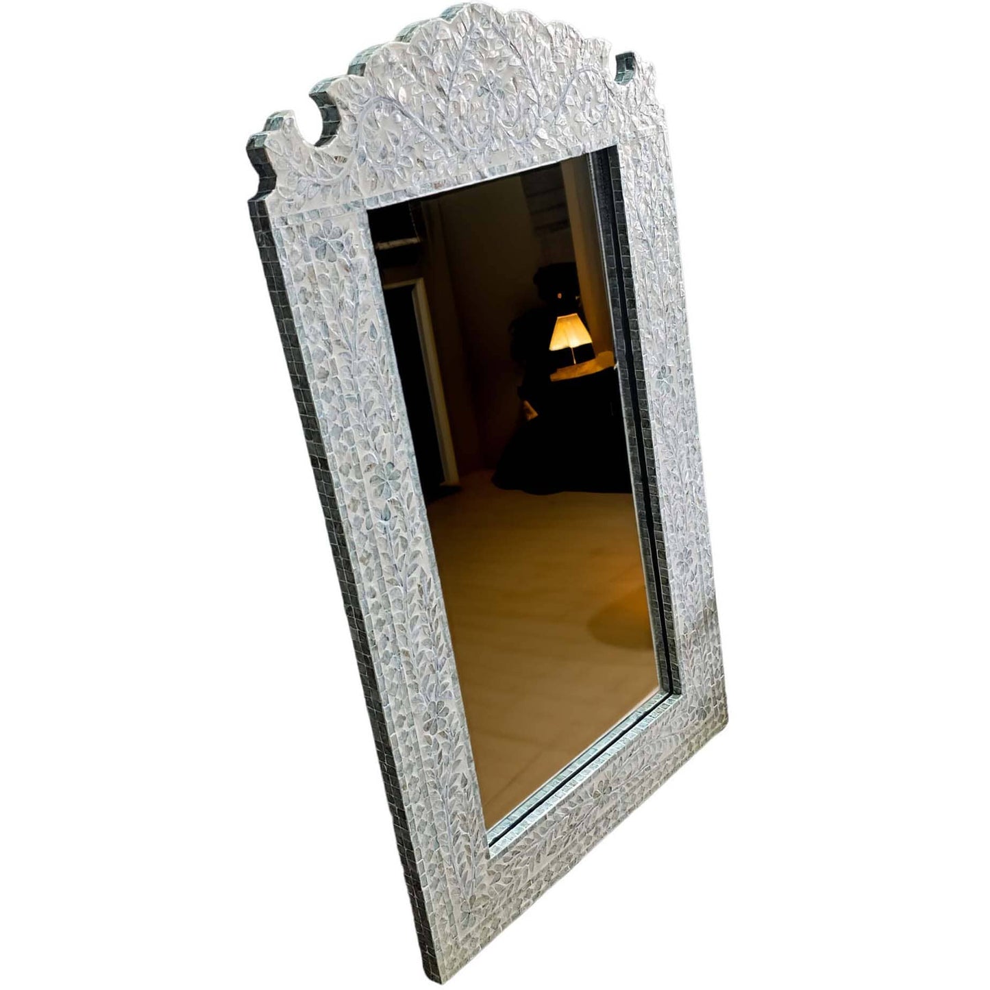 Vorxian Mother Of Pearl Serene Reflection Wall Mirror - House of Hyne