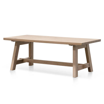 Starlight 1.2m Wooden Coffee Table - Washed Natural - House of Hyne