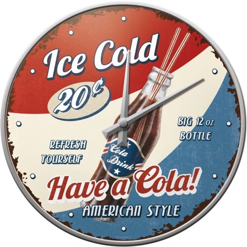 Stellar Nostalgic-Art Wall Clock Have A Cola 30cm - House of Hyne