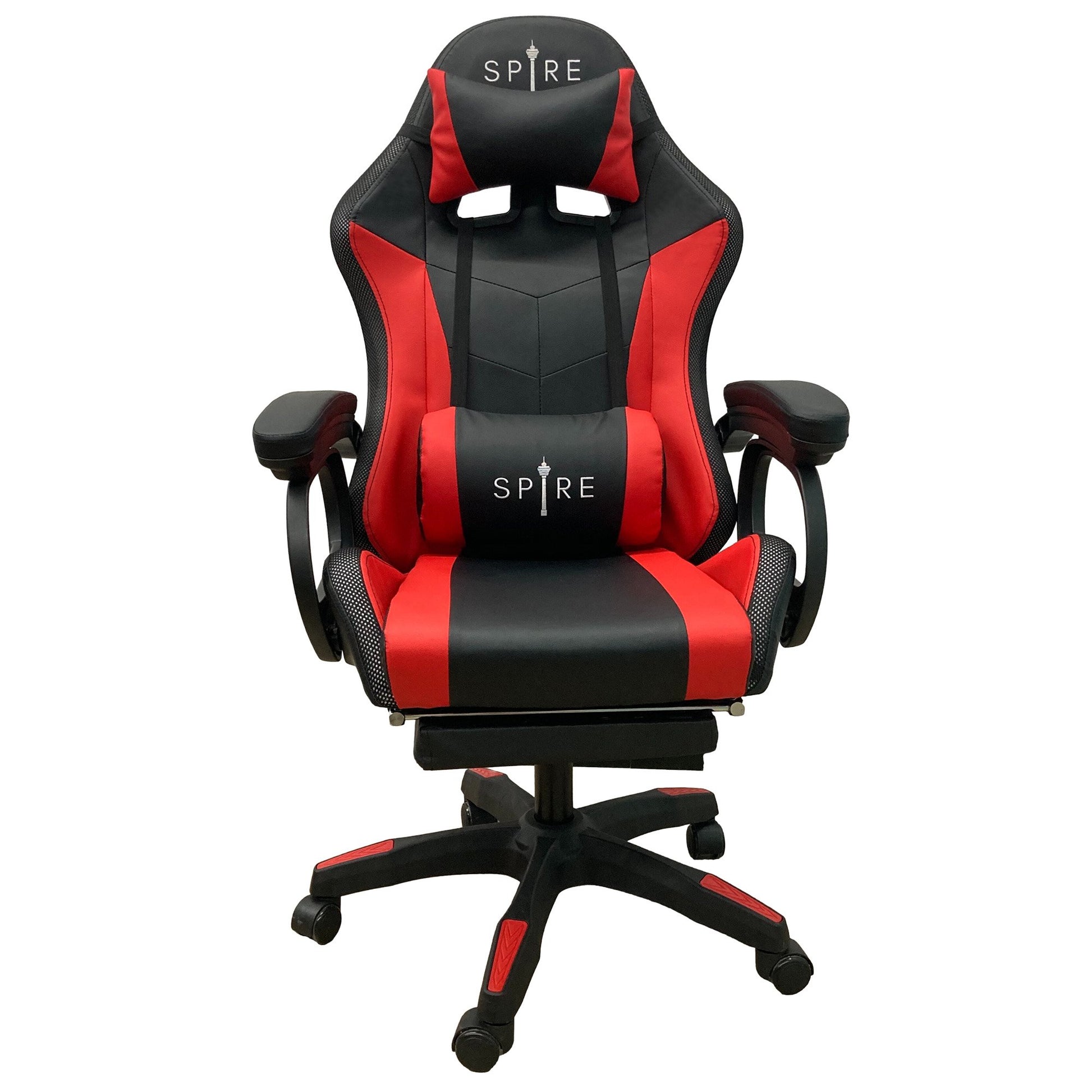 Stellarian Intex Spire Onyx Led Massage Gaming Chair - Red And Black - House of Hyne