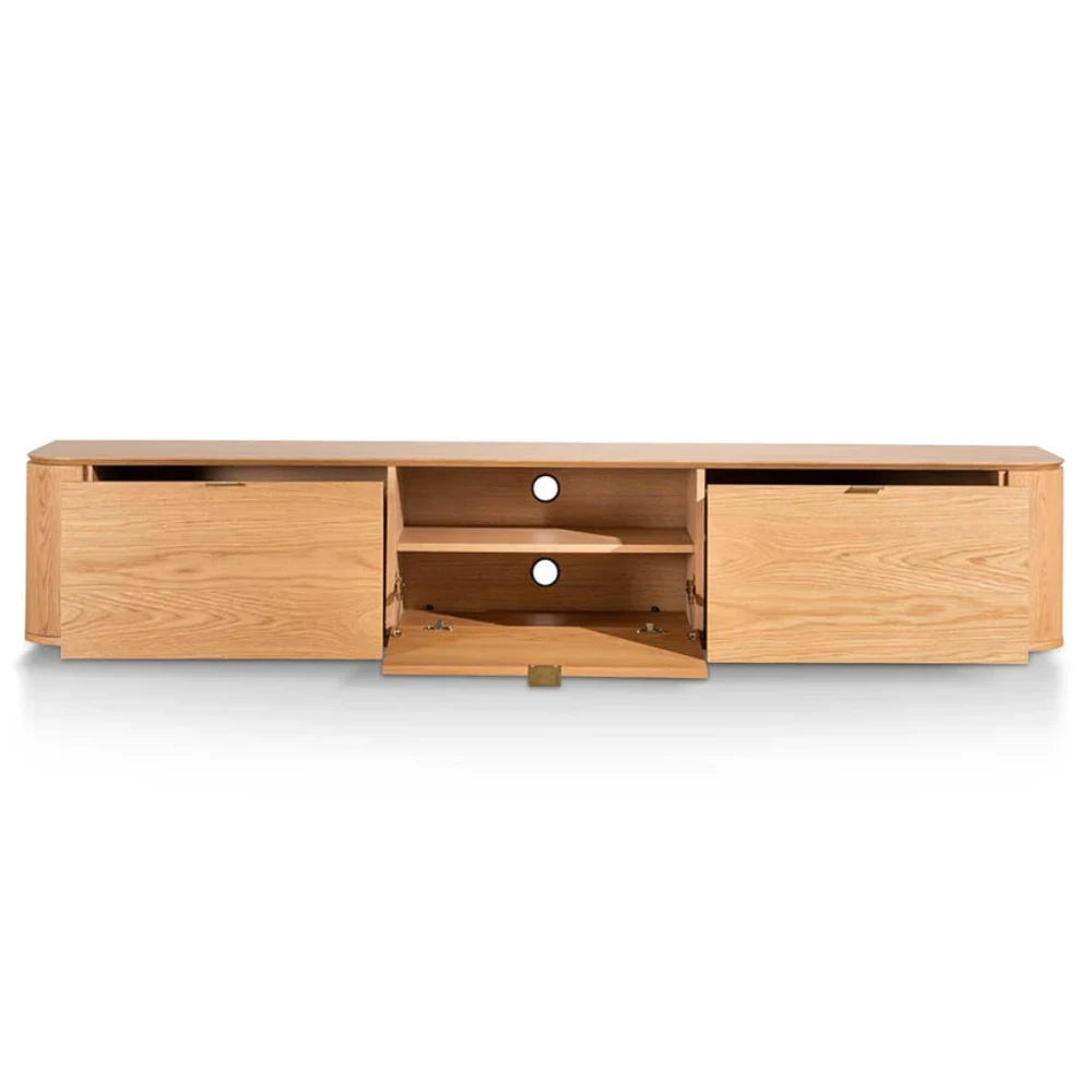 Zylox 2.4 TV Entertainment Unit - Natural Oak-houseofhyne