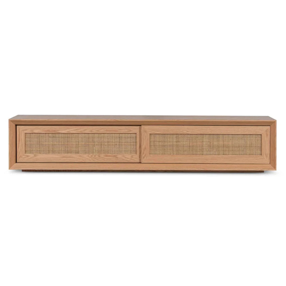 Grivox Rattan Doors 2.3m TV Entertainment Unit - Natural-houseofhyne