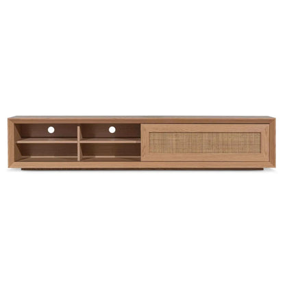 Grivox Rattan Doors 2.3m TV Entertainment Unit - Natural-houseofhyne